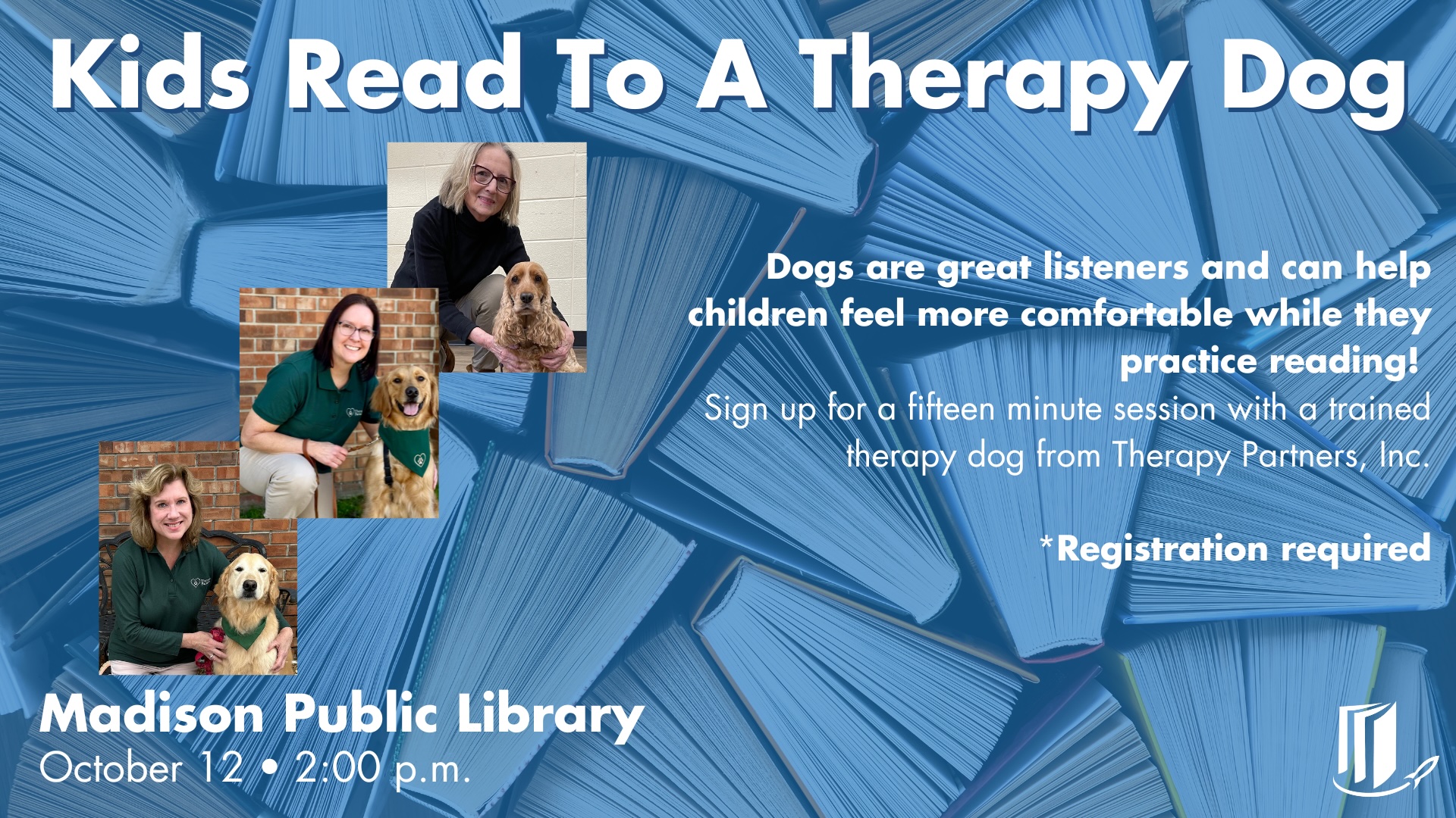 Kids Read to a Therapy Dog