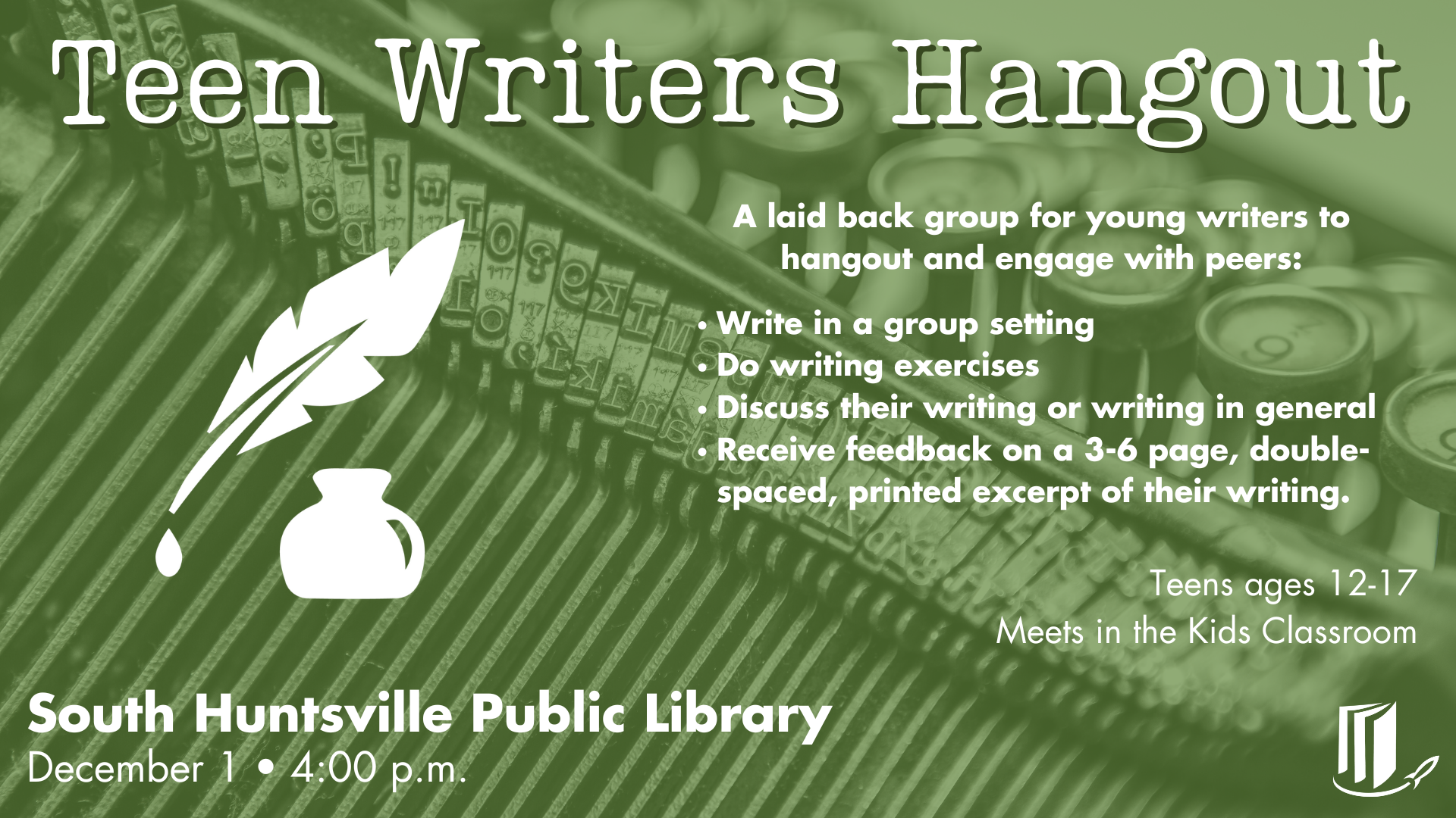 Teen Writers Hangout