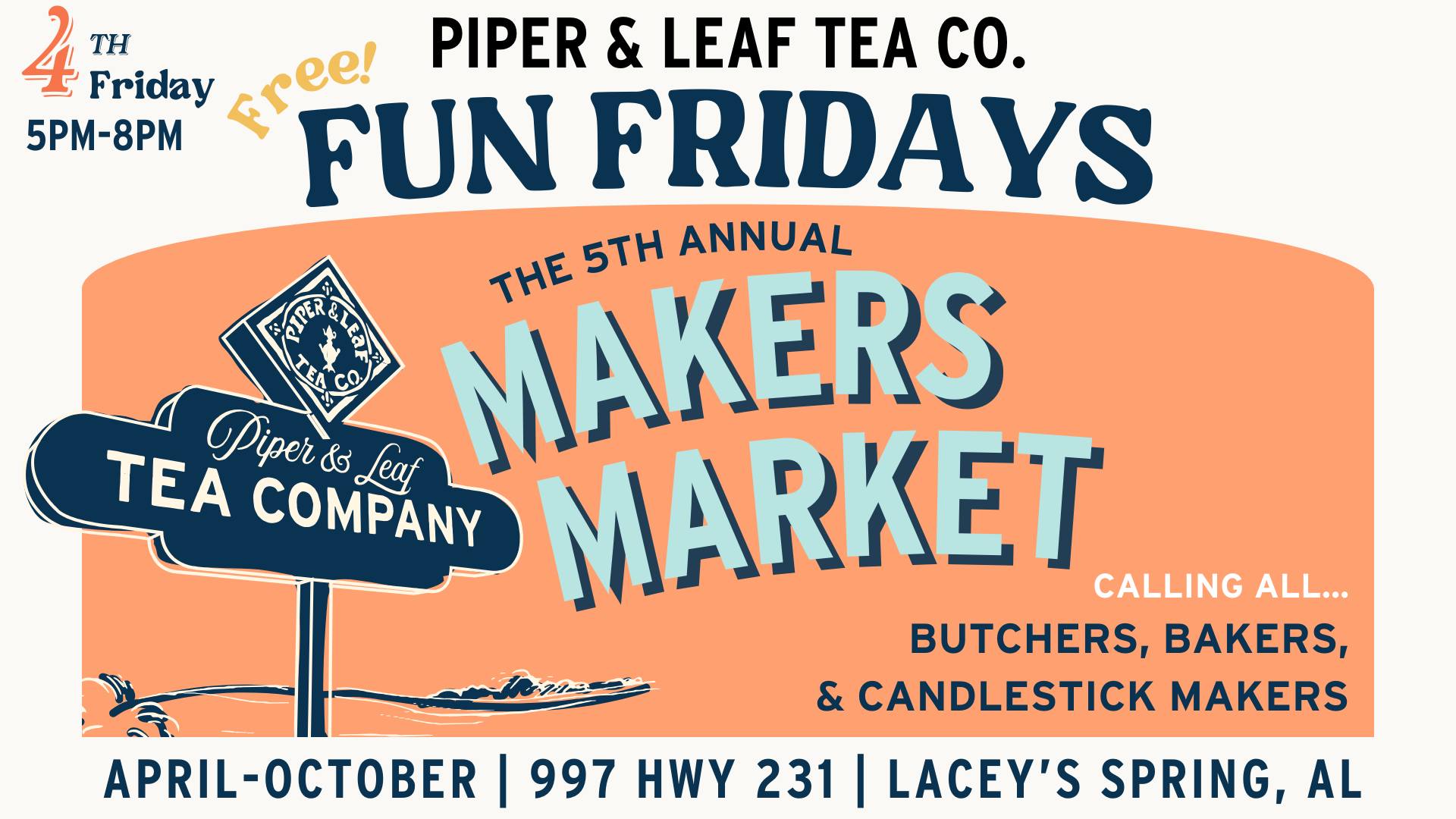 4th Fridays at Piper & Leaf- Maker’s Market