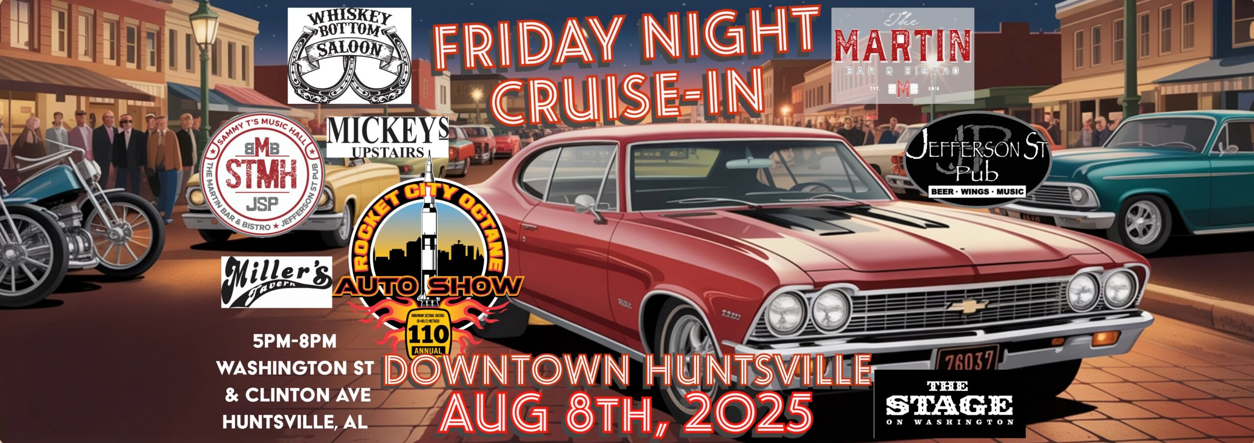 Rocket City Octane – Friday Night Downtown Huntsville Cruise-In