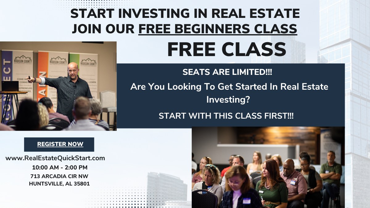 Beginner’s Class to Real Estate Investing