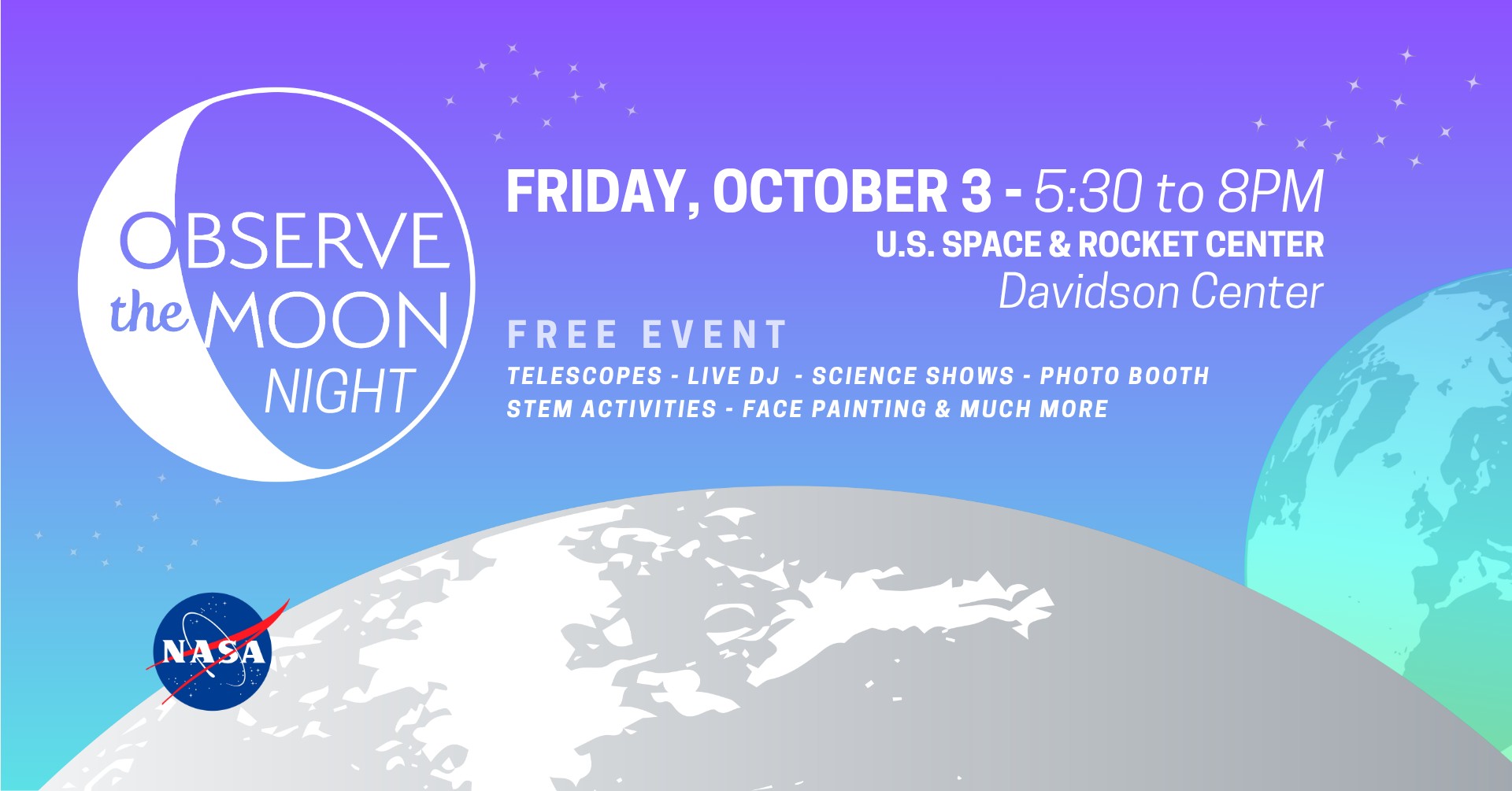 Huntsville International Observe the Moon Night