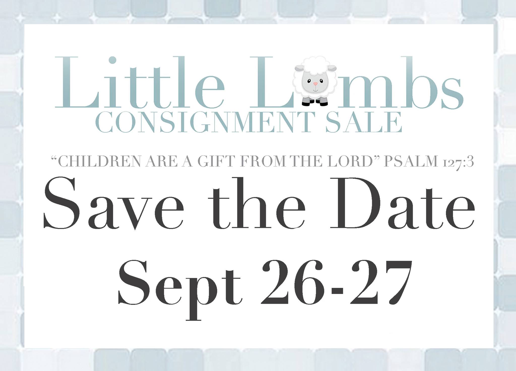 Little Lambs Fall Consignment Sale (Athens)