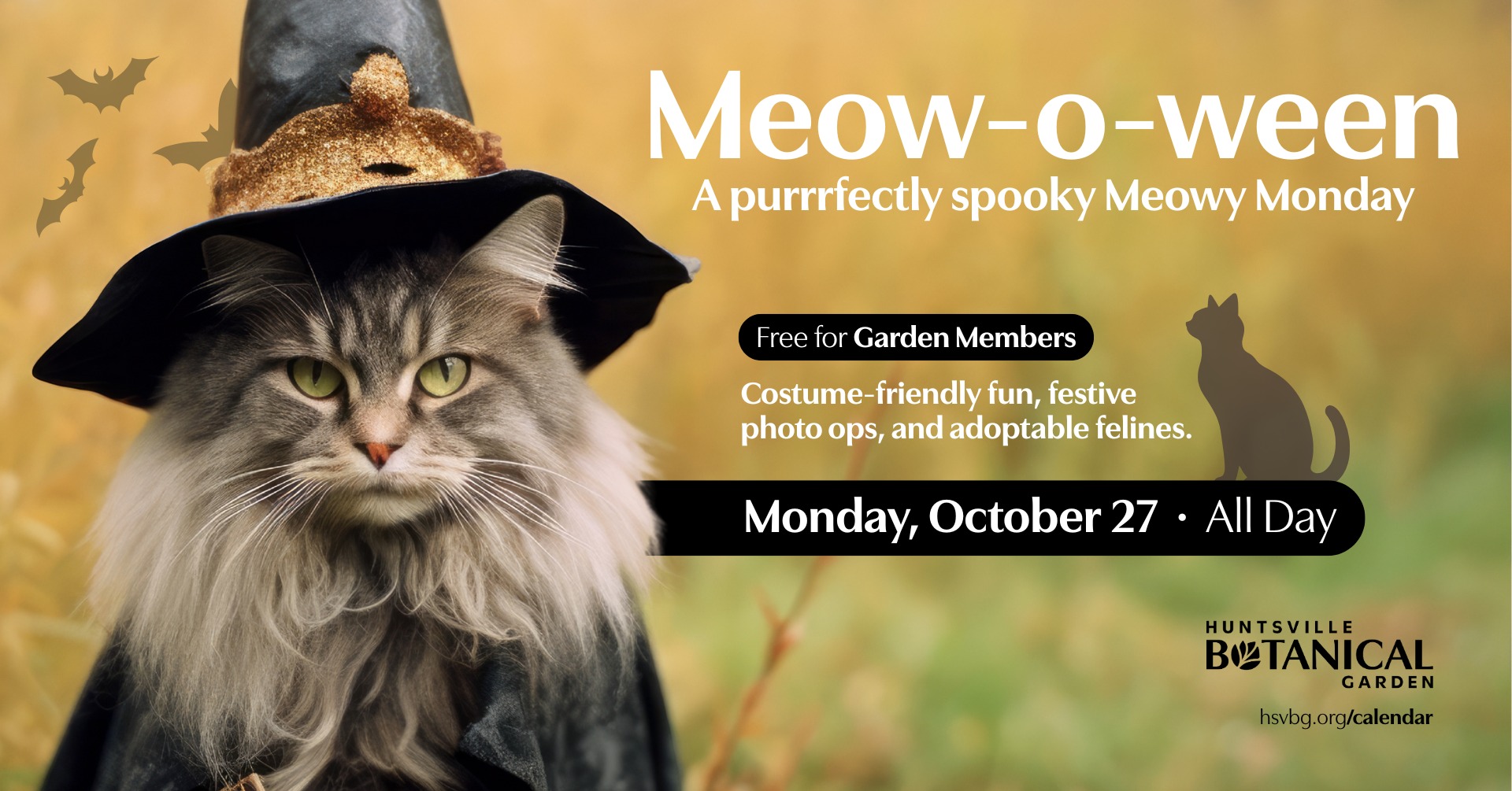 Meow-o-ween with Huntsville Botanical Gardens