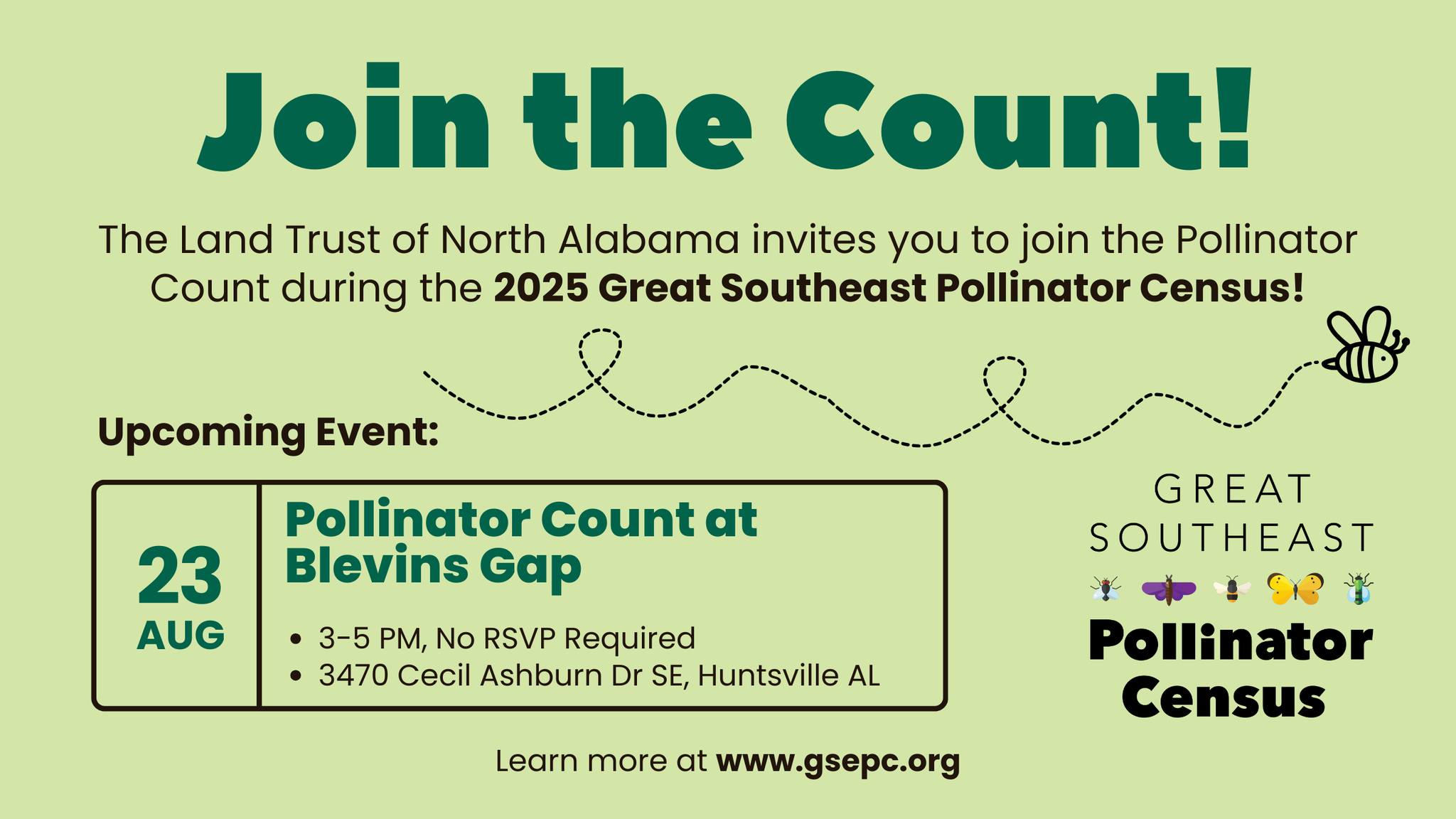 Pollinator Count at Blevins Gap
