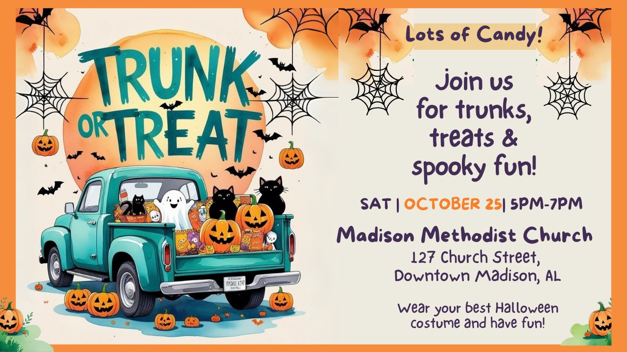 Trunk or Treat at Madison Methodist Church