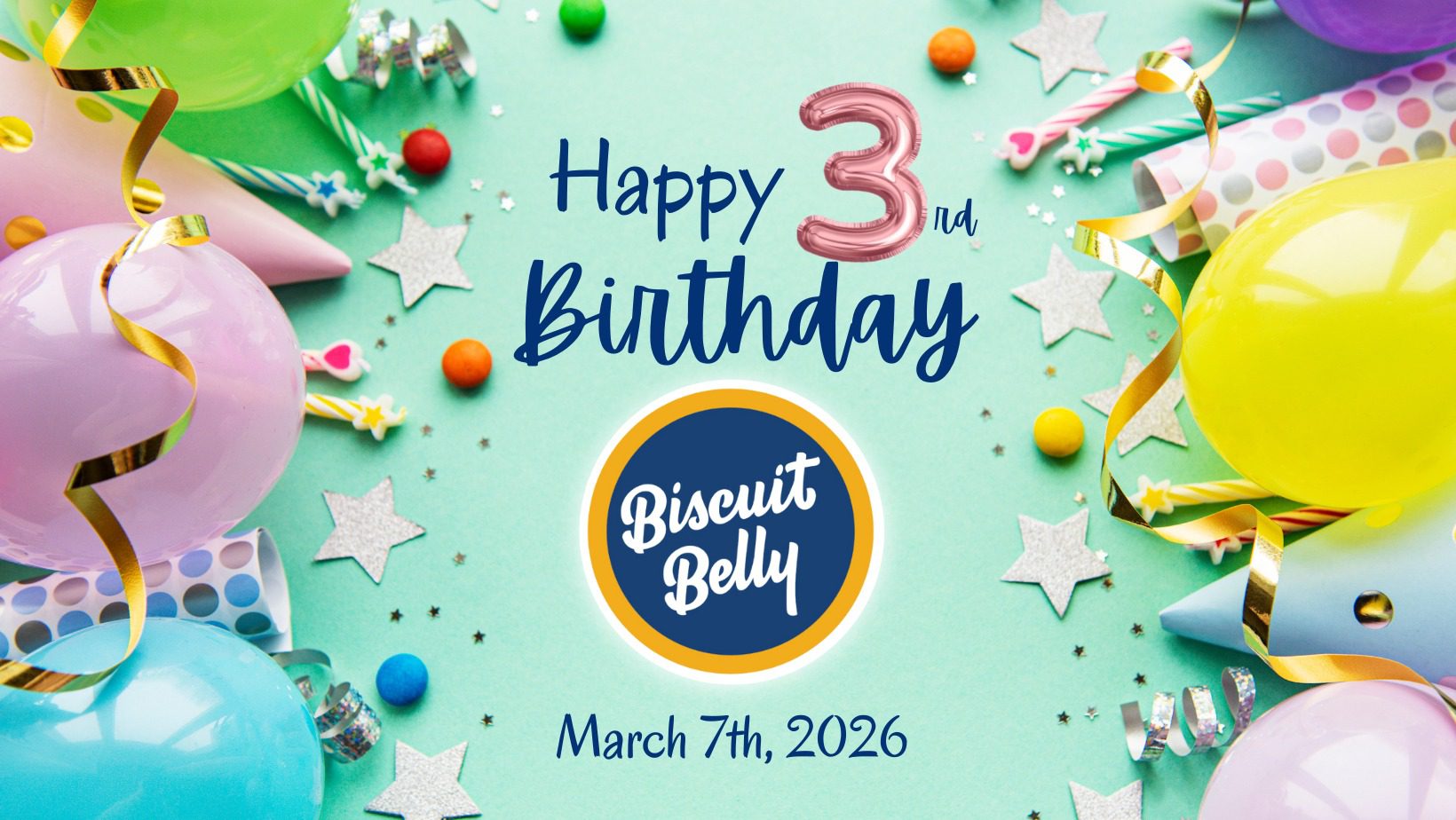 Biscuit Belly Turns 3!