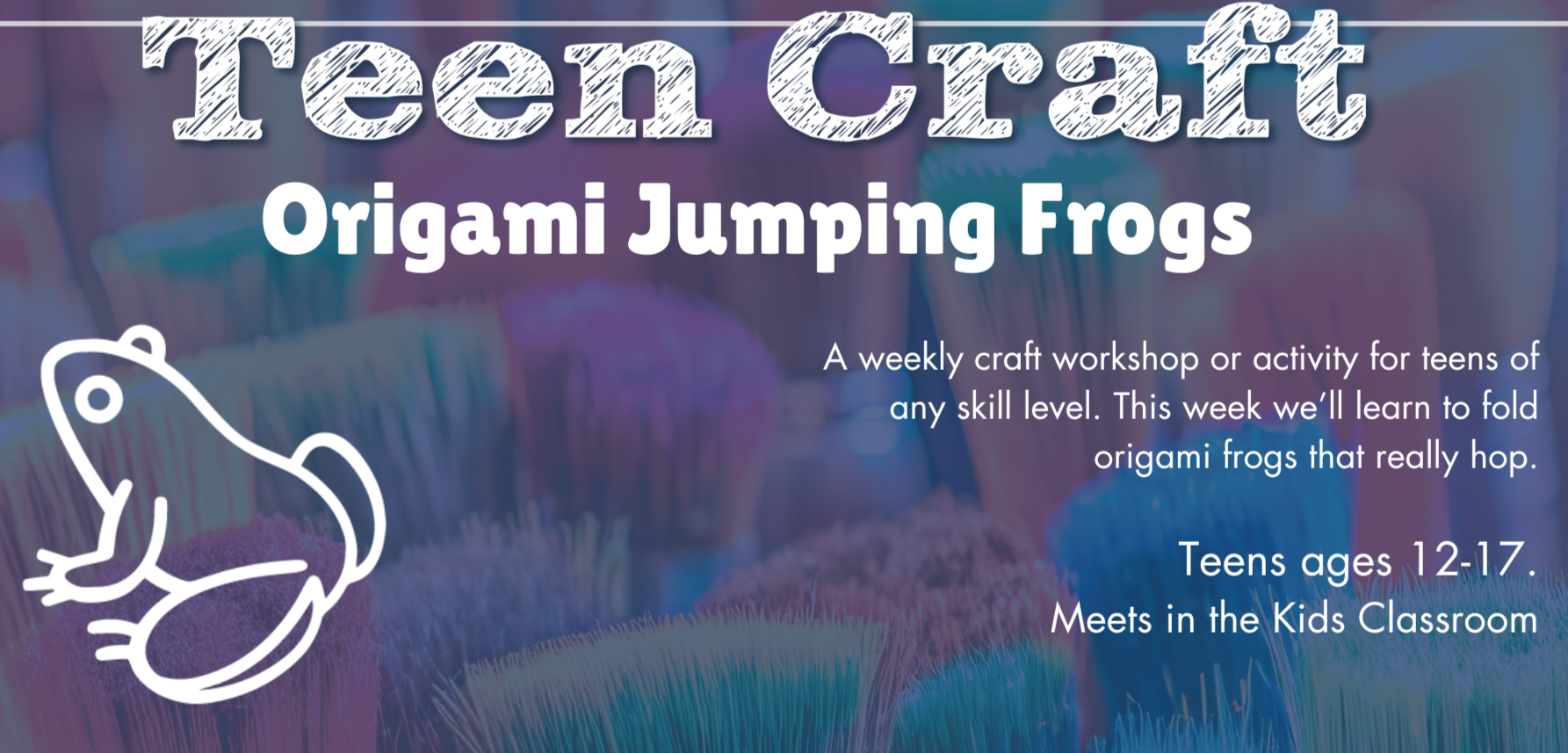 Teen Craft: Origami Jumping Frogs