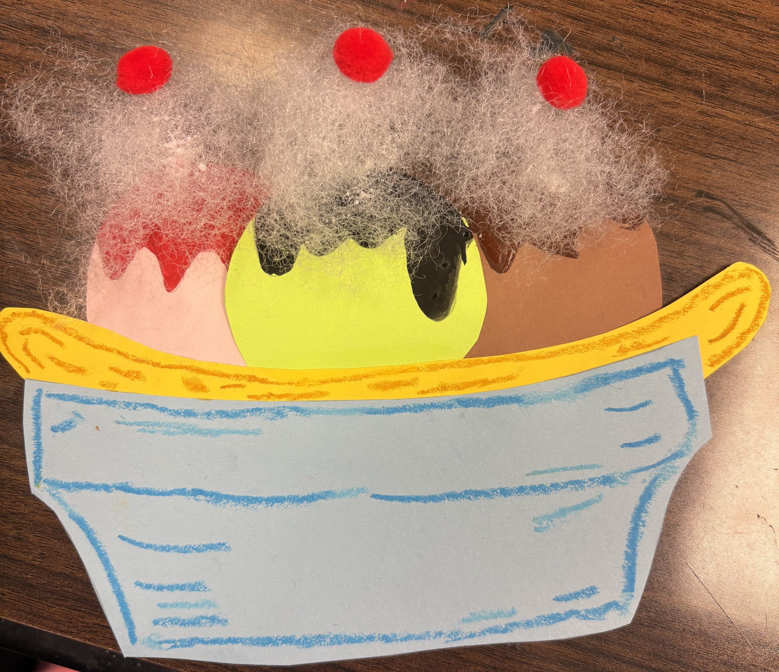 Artsy Tots!: Mixed Media Ice Cream Sundaes