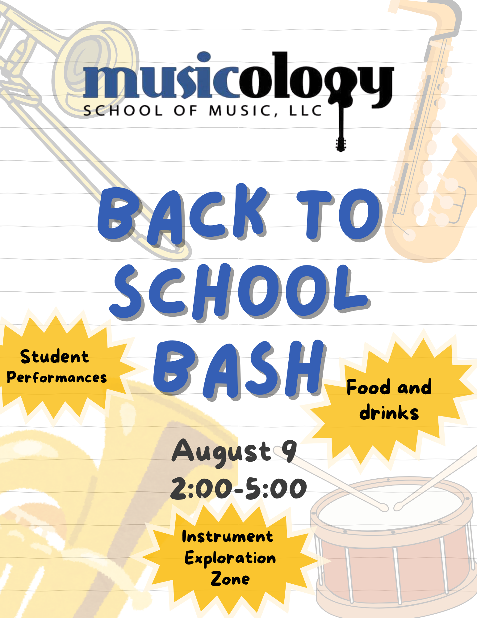 Back to School Bash: Musicology School of Music