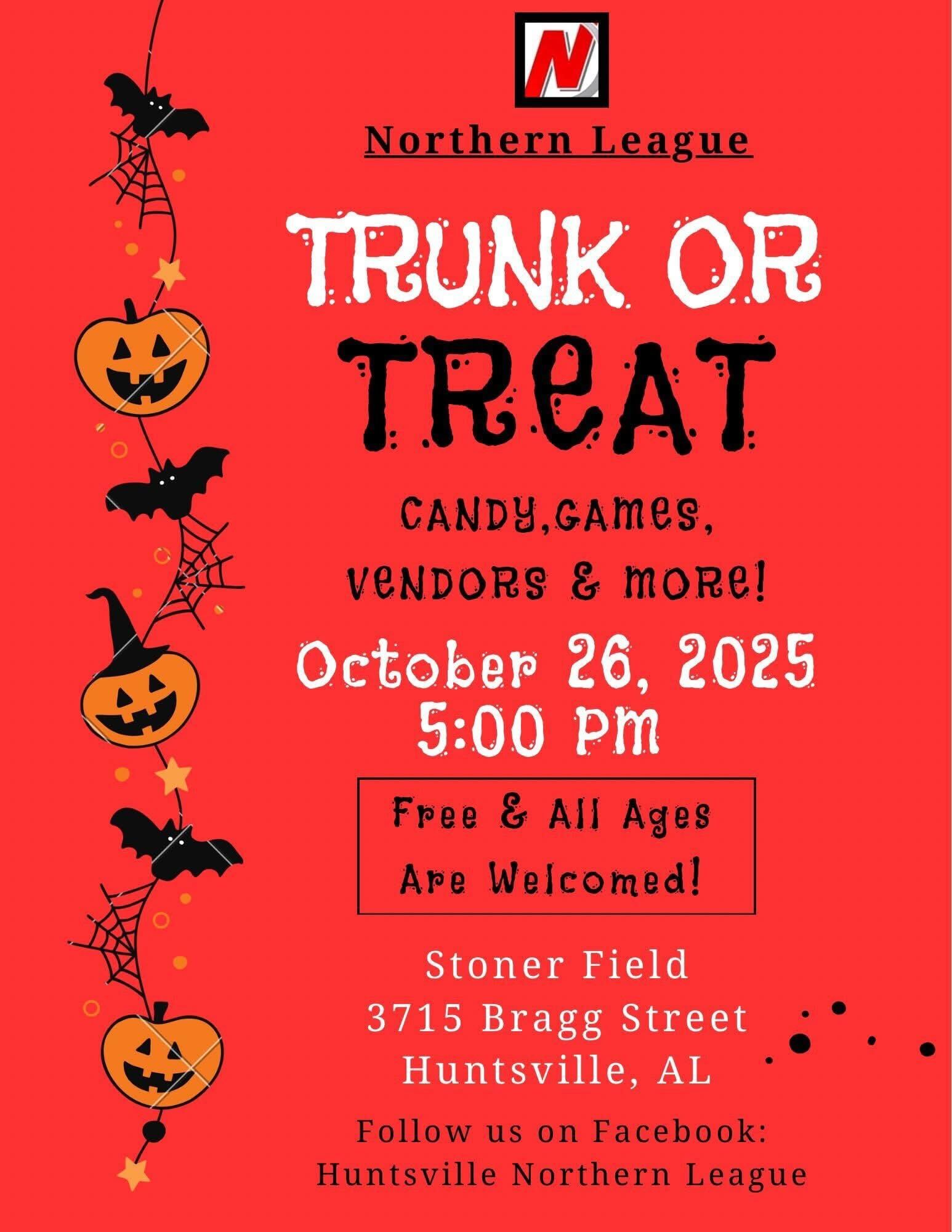 Huntsville Northern League Trunk or Treat