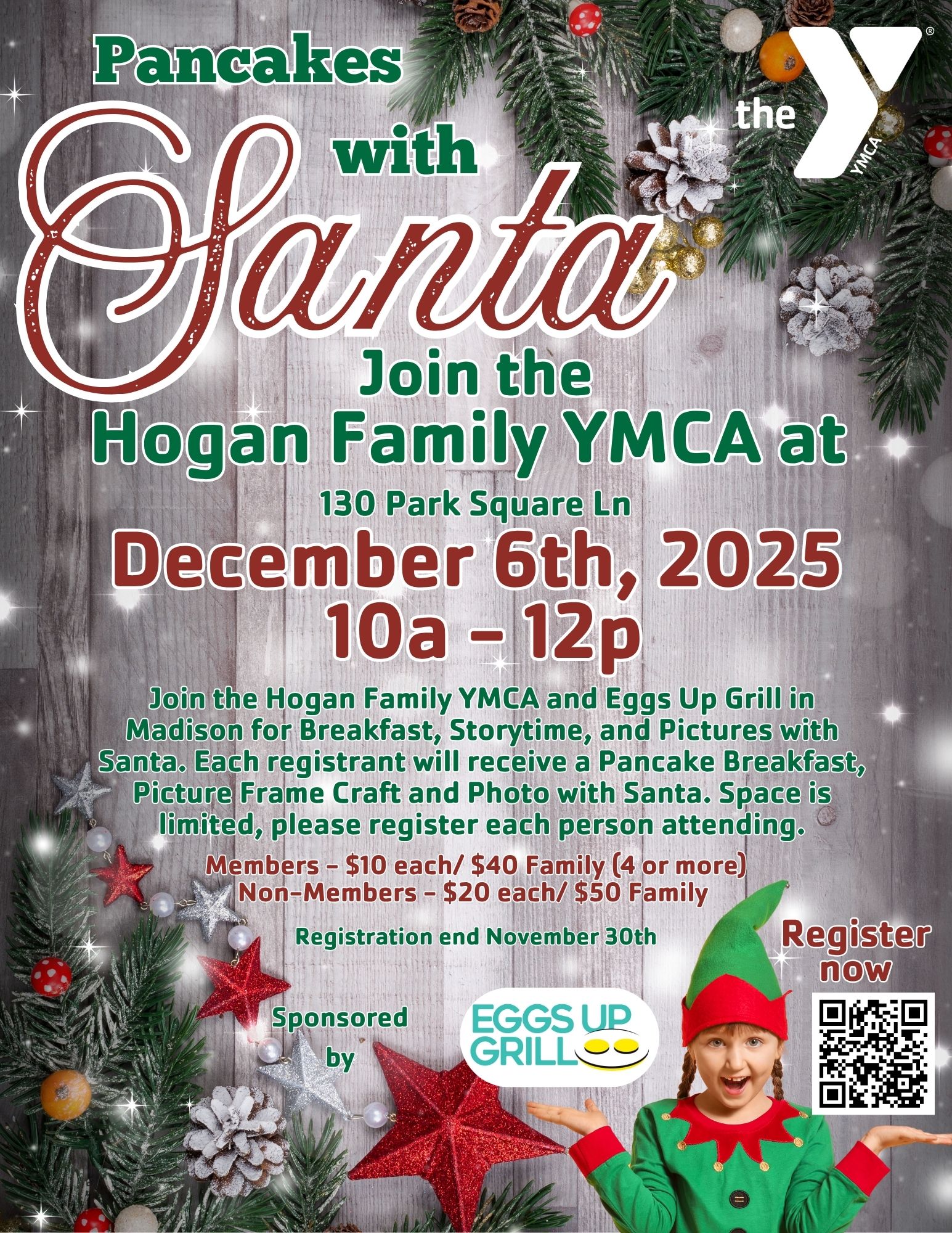 Hogan YMCA Pancakes With Santa