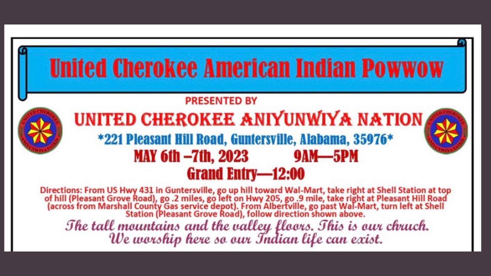 United Cherokee American Indian Pow Wow (Guntersville)