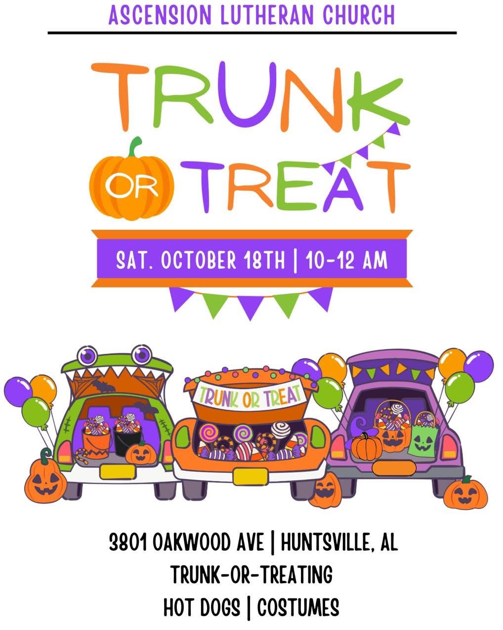 Ascension Lutheran Trunk or Treat