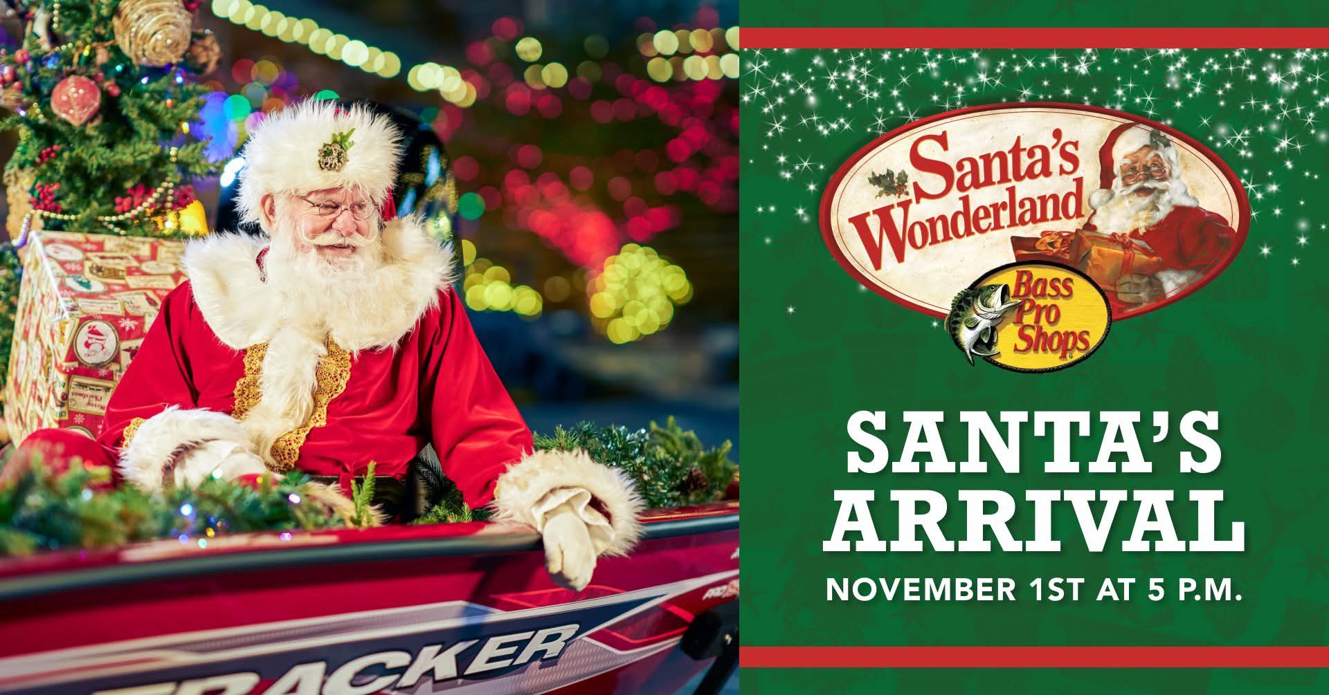 Santa’s Arrival at Bass Pro Shops