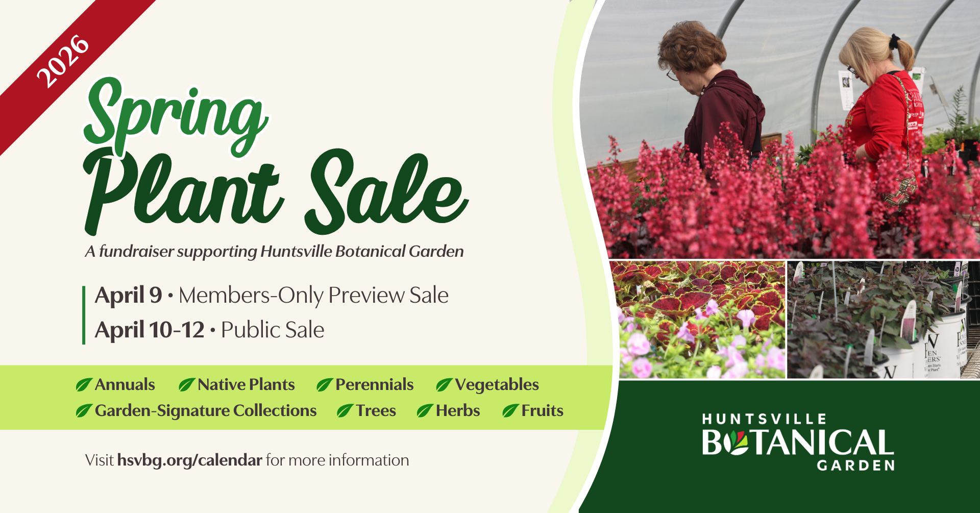 Spring Plant Sale at Huntsville Botanical Garden