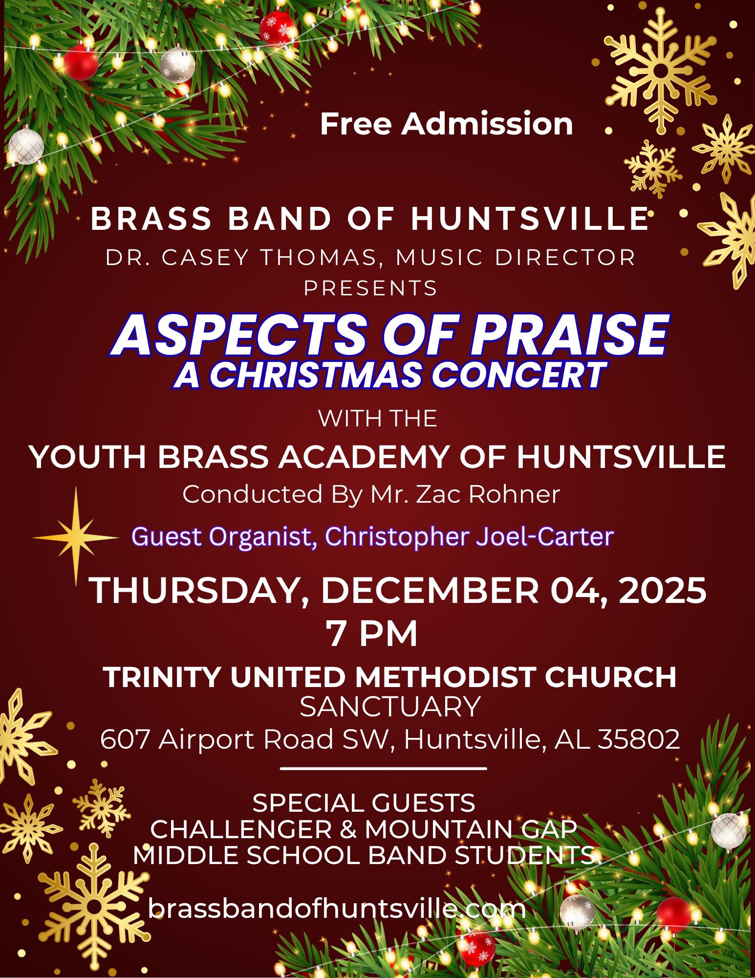 Brass Band of Huntsville presents Aspects of Praise