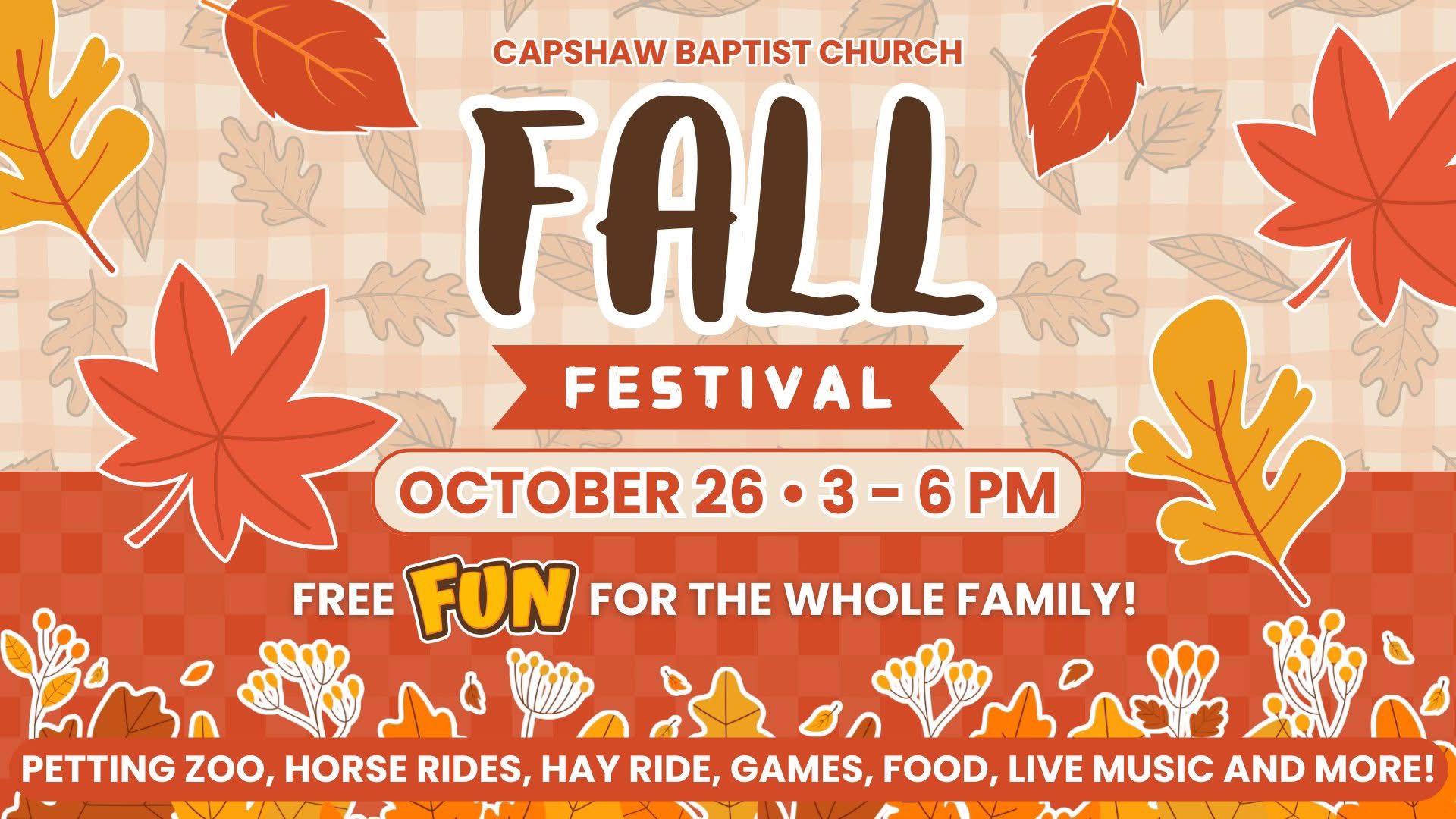 Capshaw Baptist Fall Festival (Harvest)
