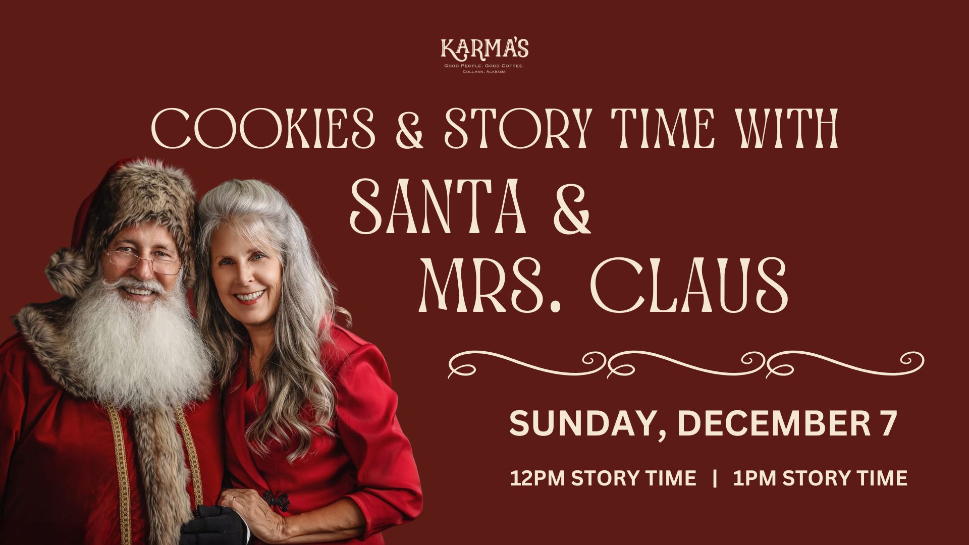 Cookies and Story Time with Santa & Mrs. Claus (Cullman)