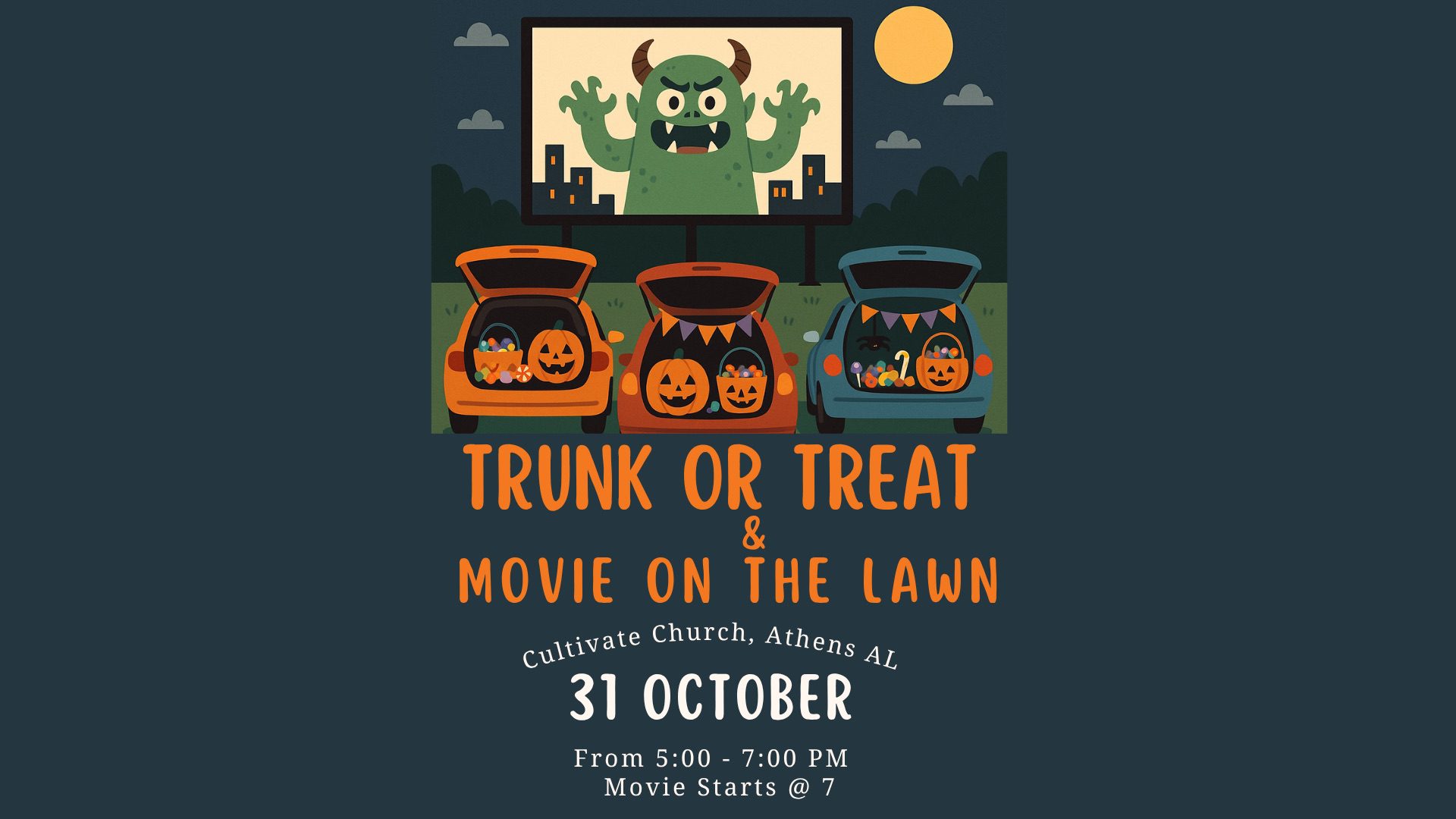 Cultivate Church Trunk or Treat & Movie Night (Athens)
