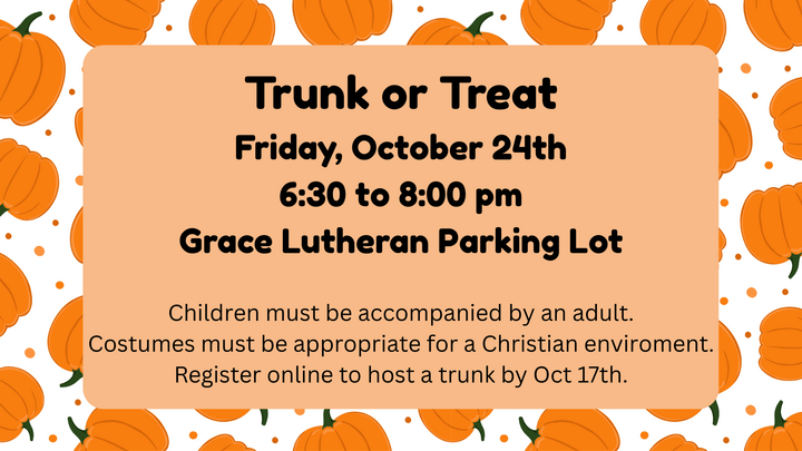 Grace Lutheran Trunk or Treat