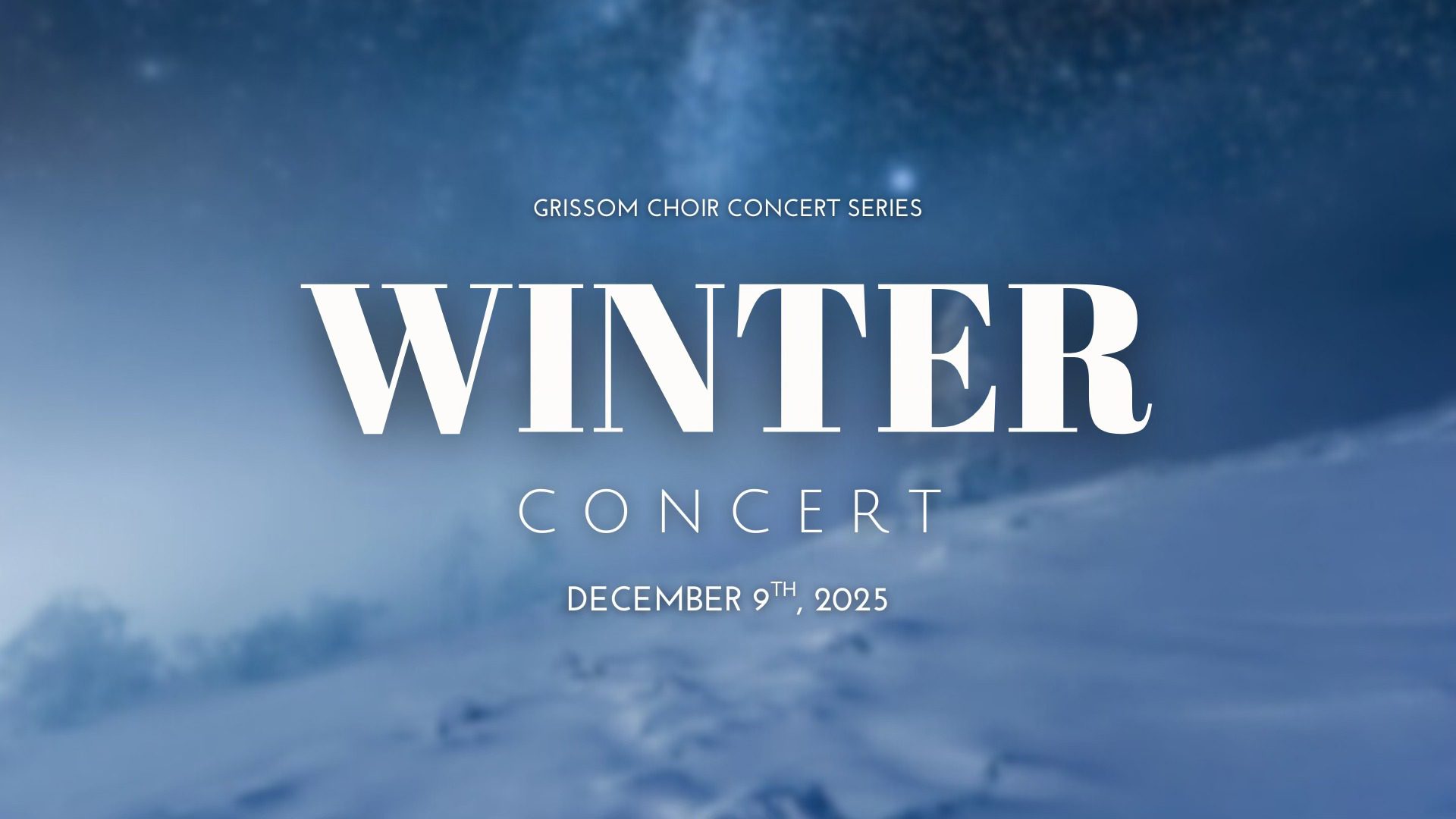 Grissom Choir presents Winter Concert