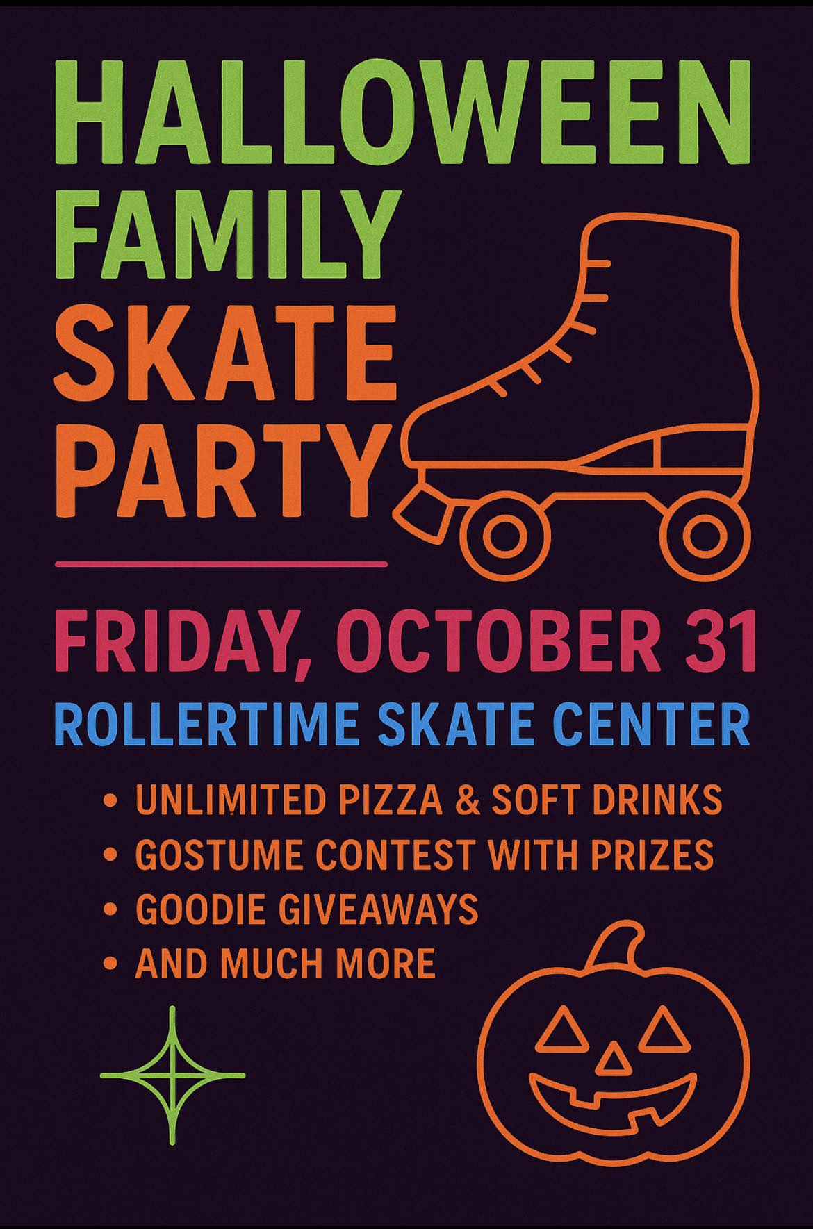 Halloween Skate Night at RollerTime