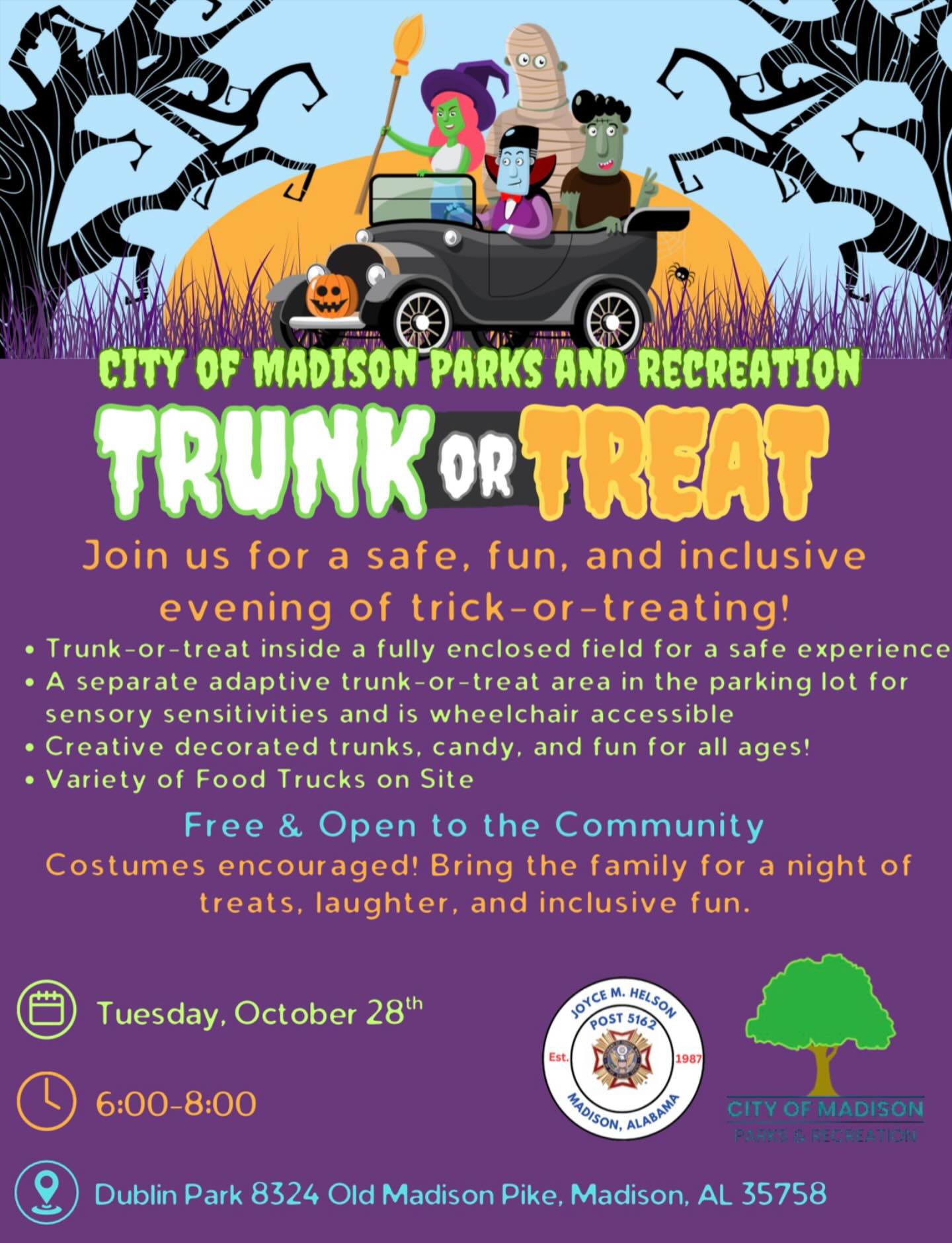 Madison County Parks & Rec Trunk or Treat