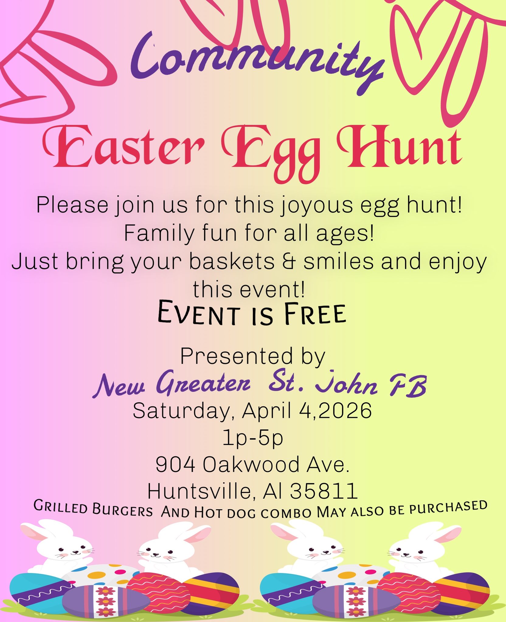 New Greater St. John Easter Egg Hunt