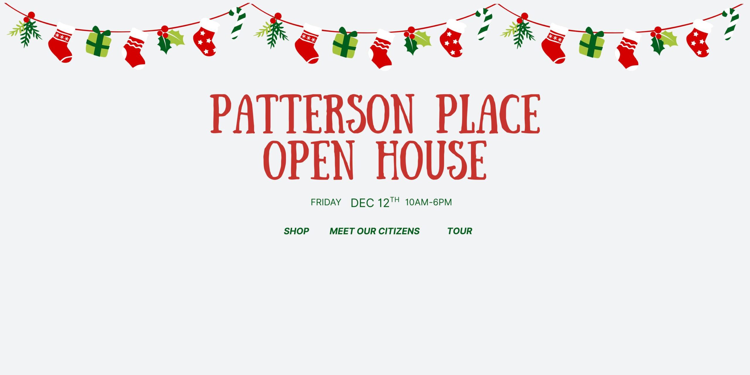 Patterson Place Holiday Open House