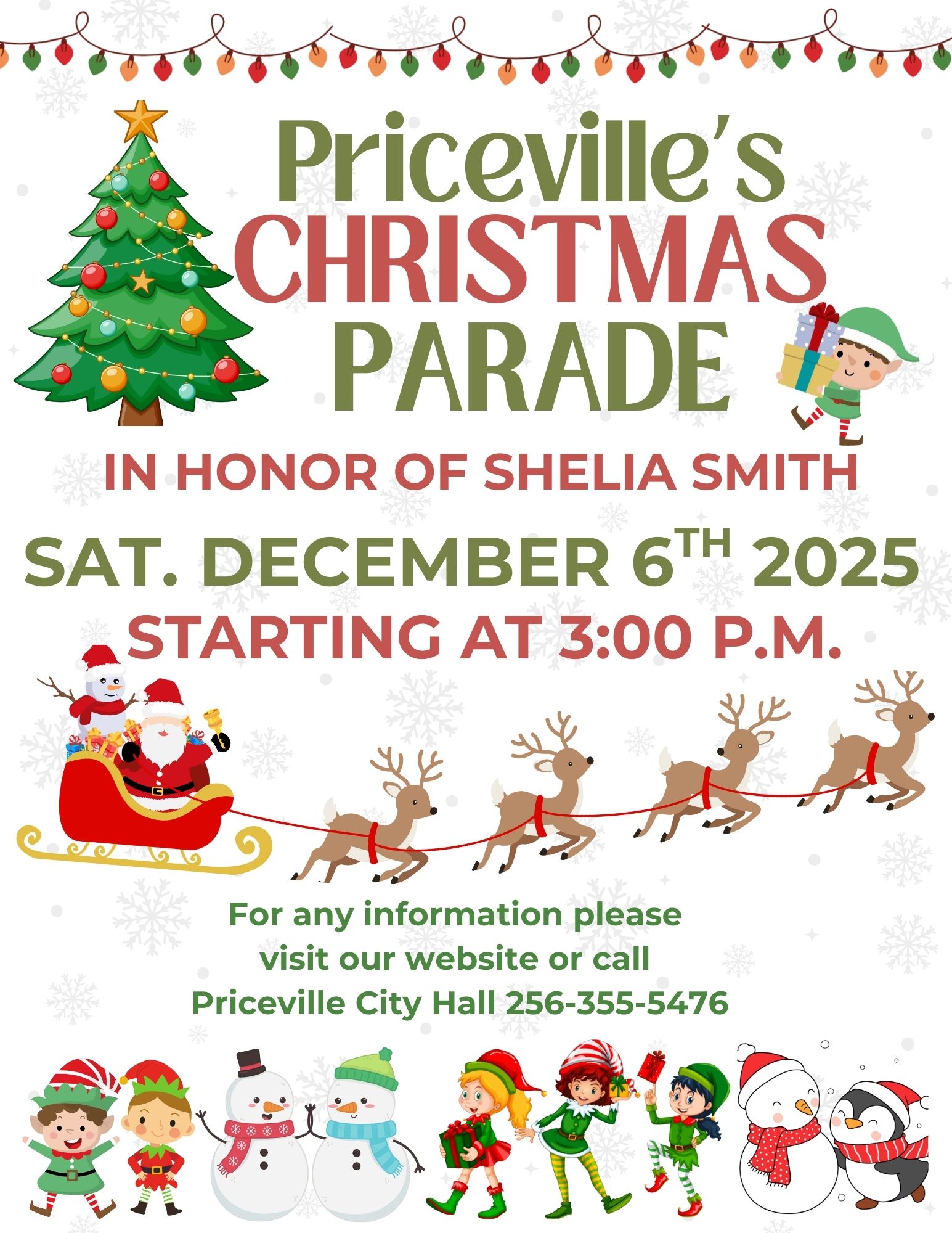 The City of Priceville Christmas Parade