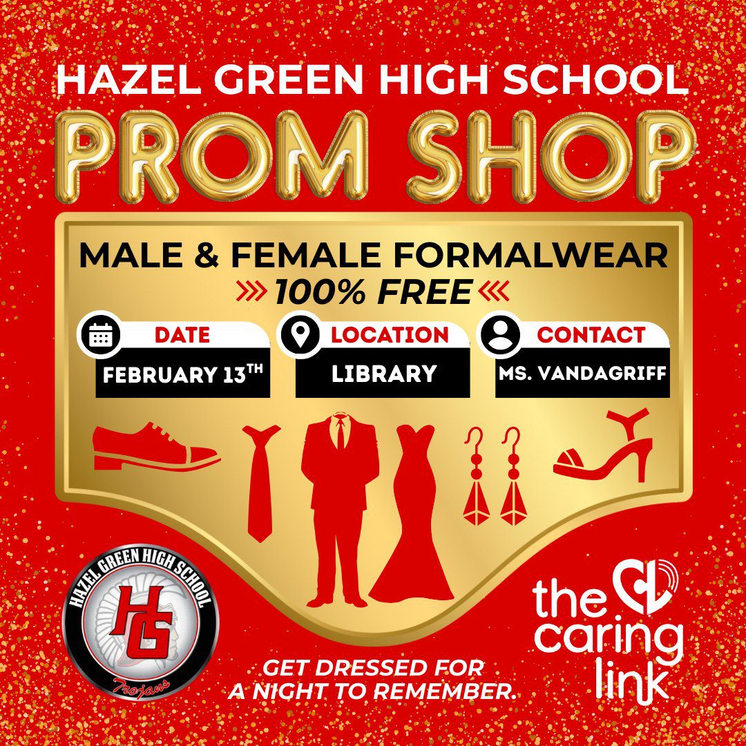 The Caring Link Prom Shop at Hazel Green High School