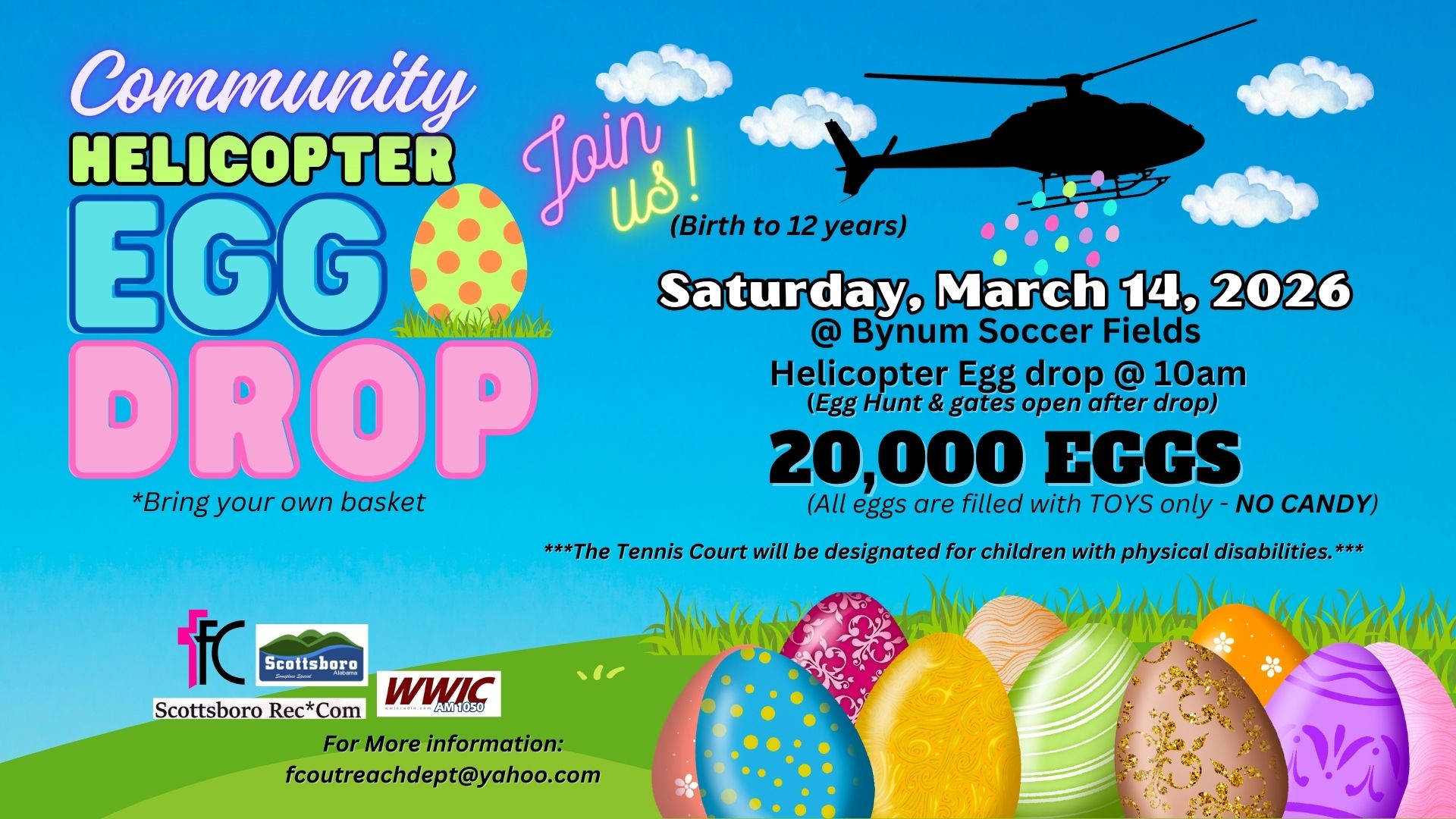 Community Helicopter Egg Drop (Scottsboro)