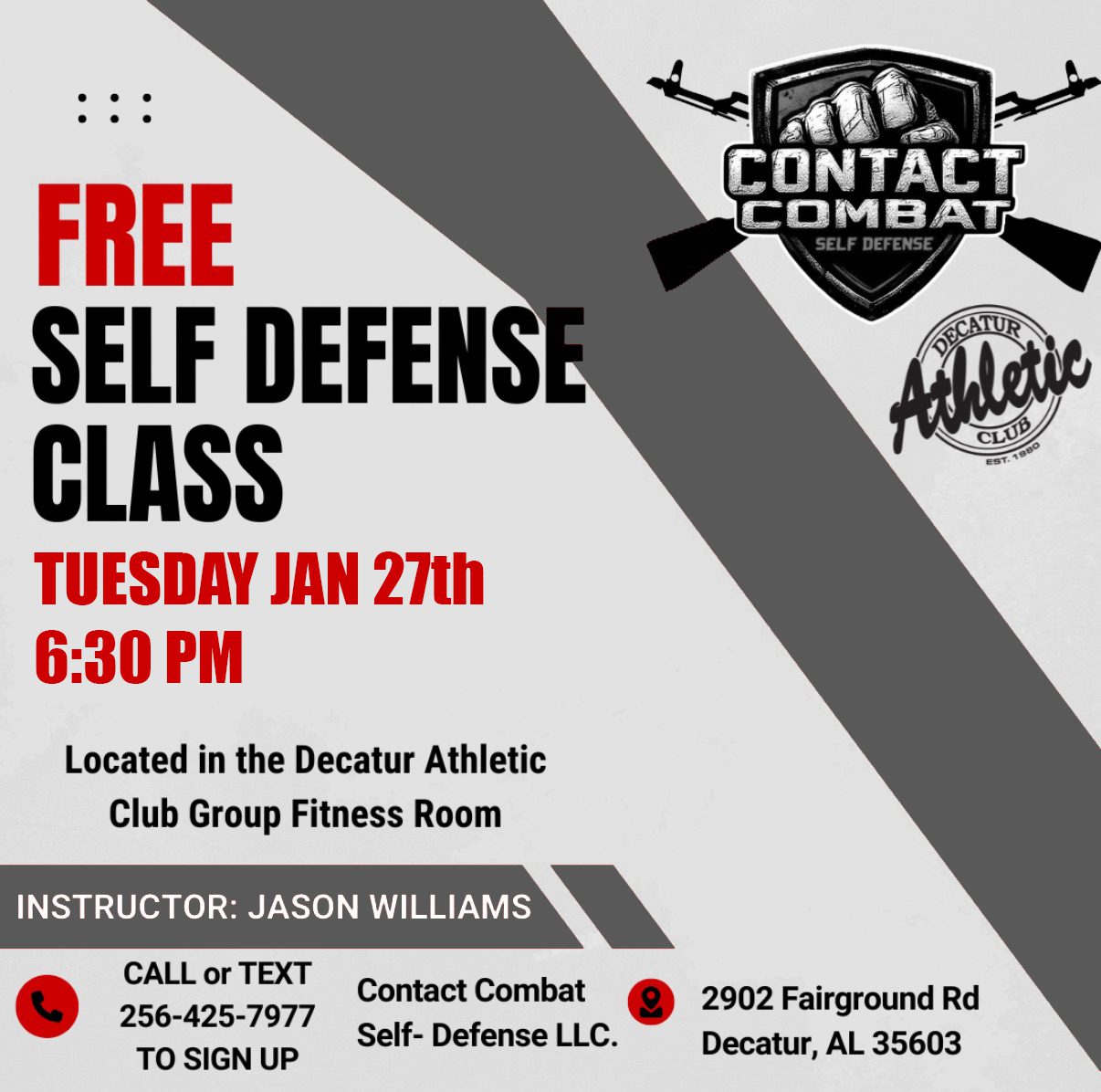 FREE Self-Defense Class (Decatur)