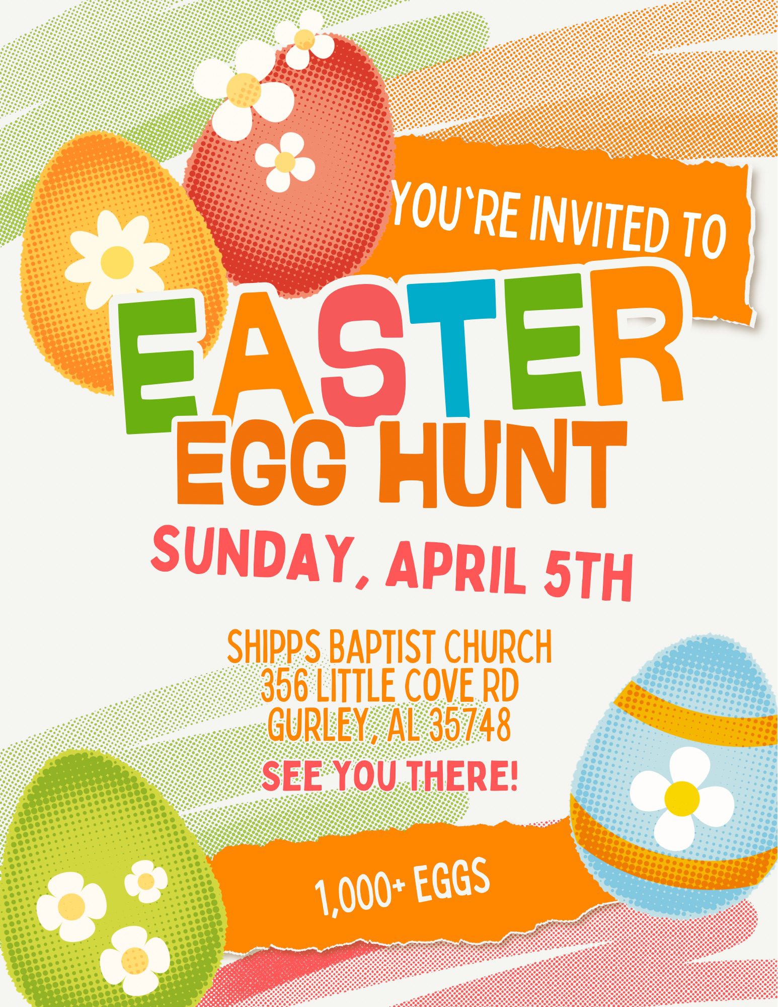 Shipps Baptist Church Easter Egg Hunt (Gurley)