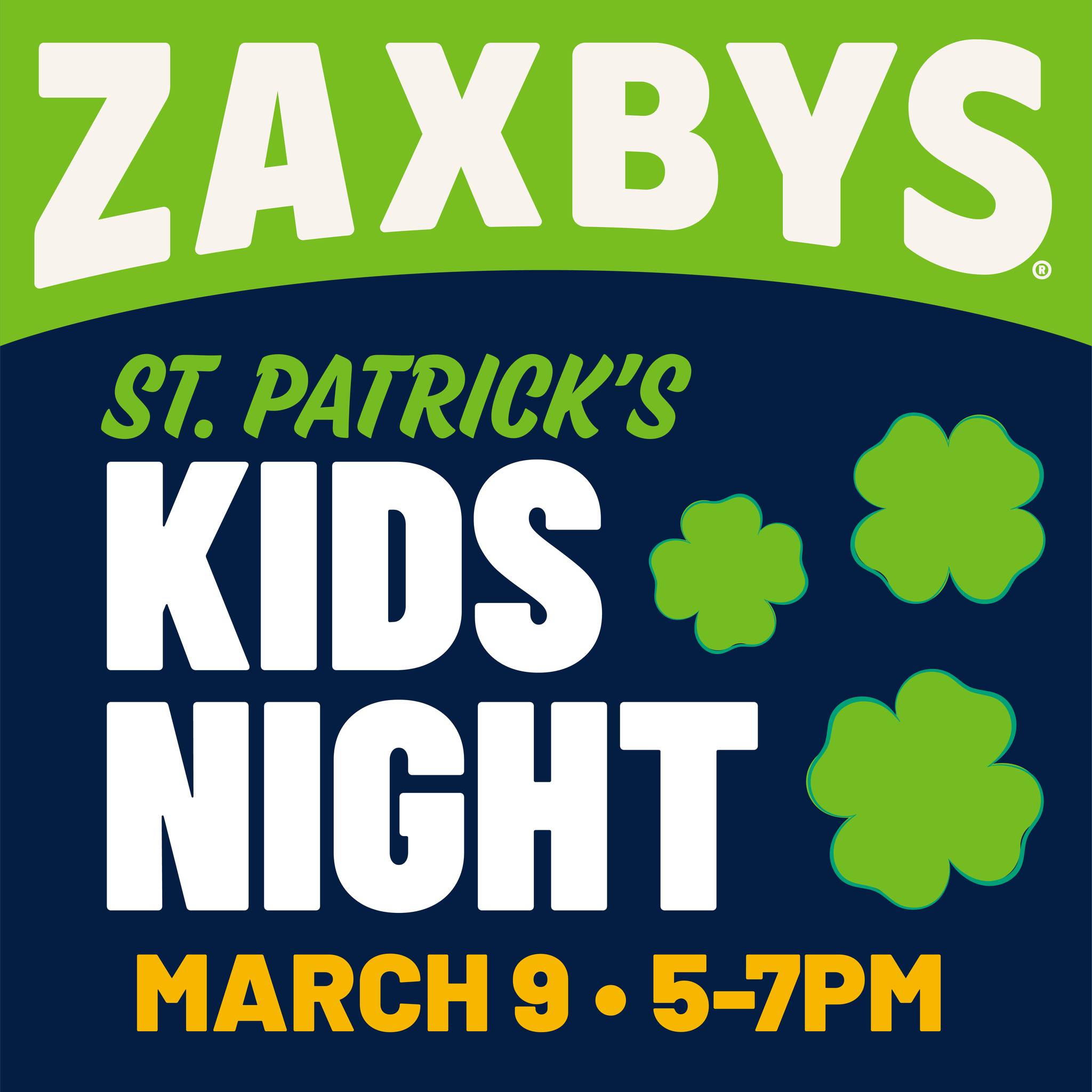 St. Patrick’s Day Kids Night
