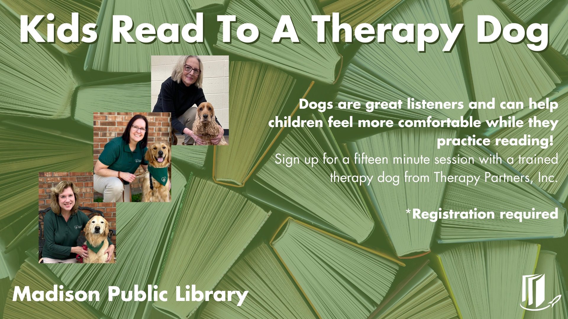 Kids Read to a Therapy Dog