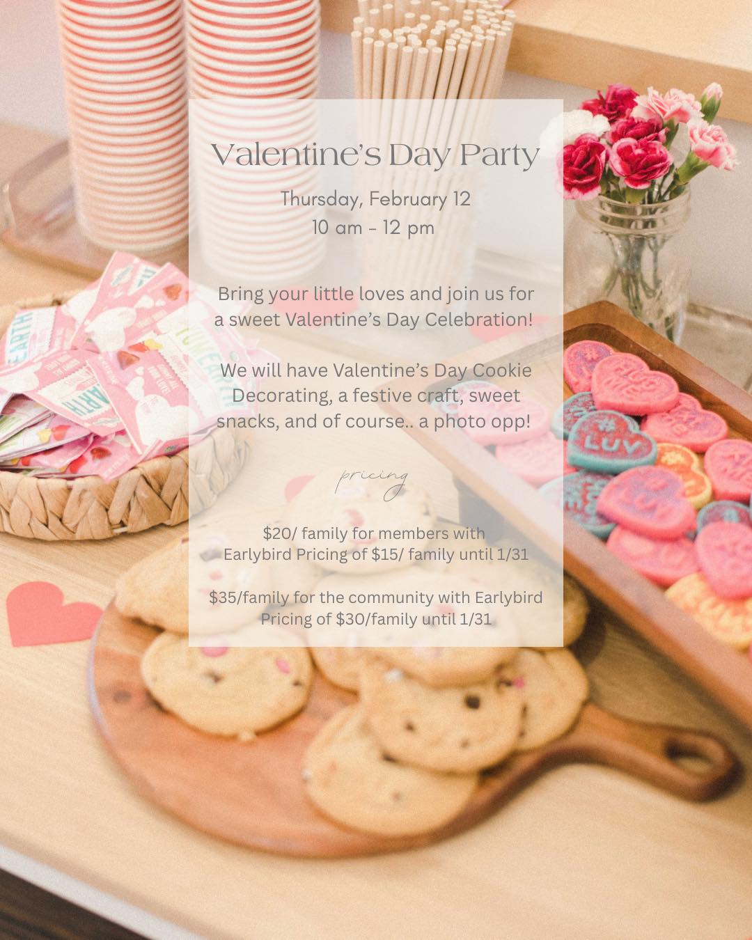 Valentine’s Day Party at The Bunny Hive