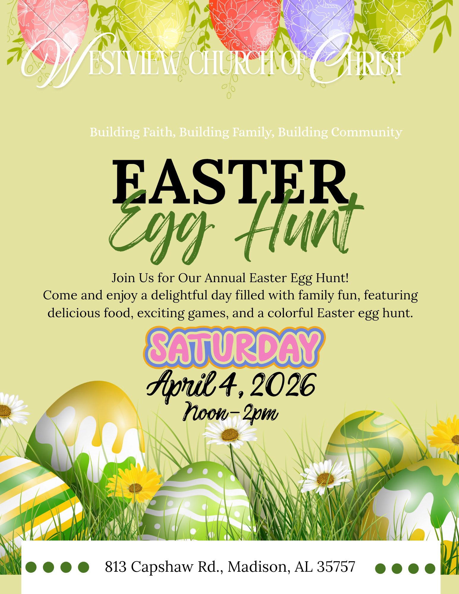 Westview Church of Christ Easter Egg Hunt