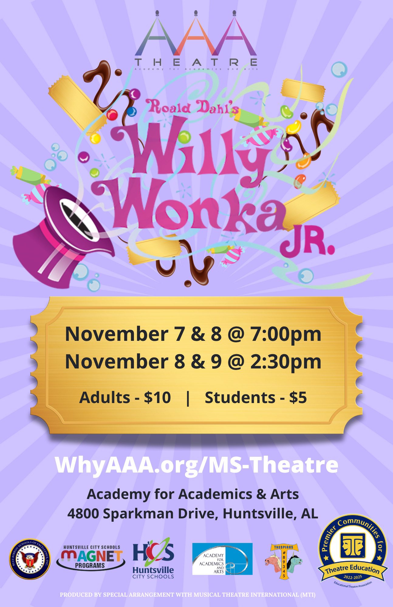 AAA’s Willy Wonka Jr.