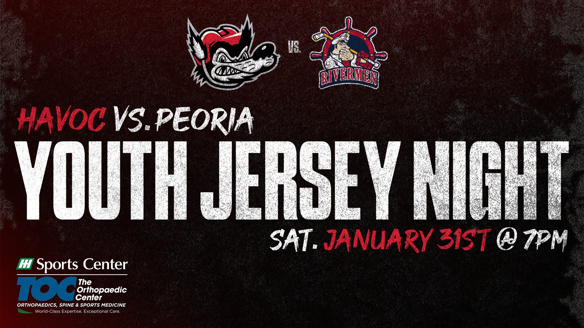 Youth Jersey Night at Huntsville Havoc