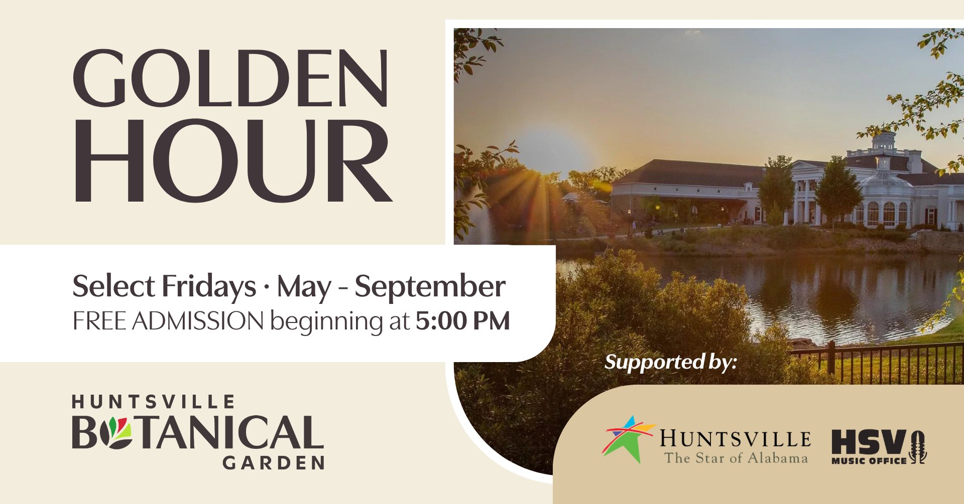 Golden Hour at the Huntsville Botanical Garden