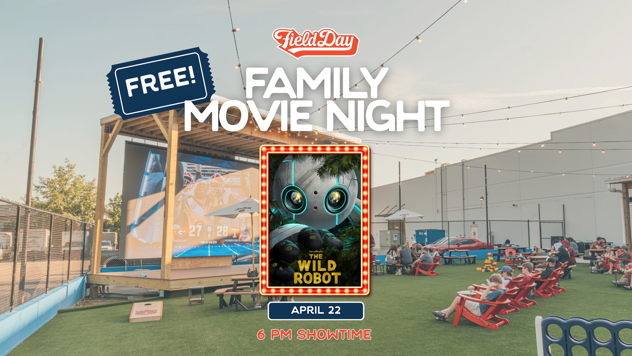 Family Movie Night at Field Day